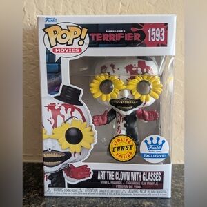 Funko Pop! Terrifier Art the Clown With Glasses #1593 Bloody Chase